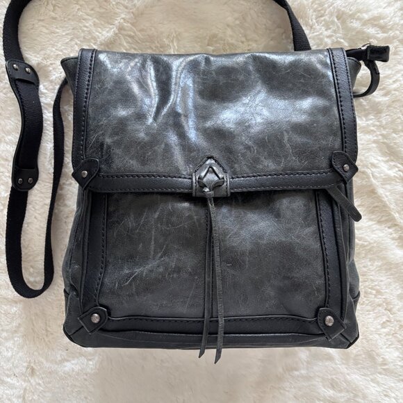 The Sak Black Leather Backpack Purse Distressed Look Leather main image 10